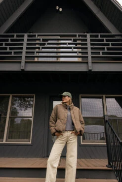 Elmhurst Gingham Puff Coat - Stylish Women's Outerwear -ROOLEE FASHION SHOP 7W4A0614