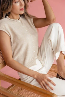 A Single Moment Short Sleeve Cardi -ROOLEE FASHION SHOP 7W4A0680