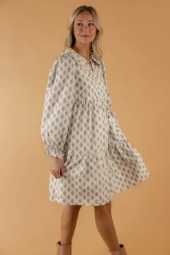 Cottagecore Tiered Mini Dress with Peter Pan Collar and Poet Sleeves 17 Cottagecore Tiered Mini Dress with Peter Pan Collar and Poet Sleeves -ROOLEE FASHION SHOP 7W4A0682