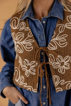 Boho Heart Embroidered Tie-Front Vest -ROOLEE FASHION SHOP 7W4A0819 b7454193 ea8b 4148 937f 8d56a12bf1de