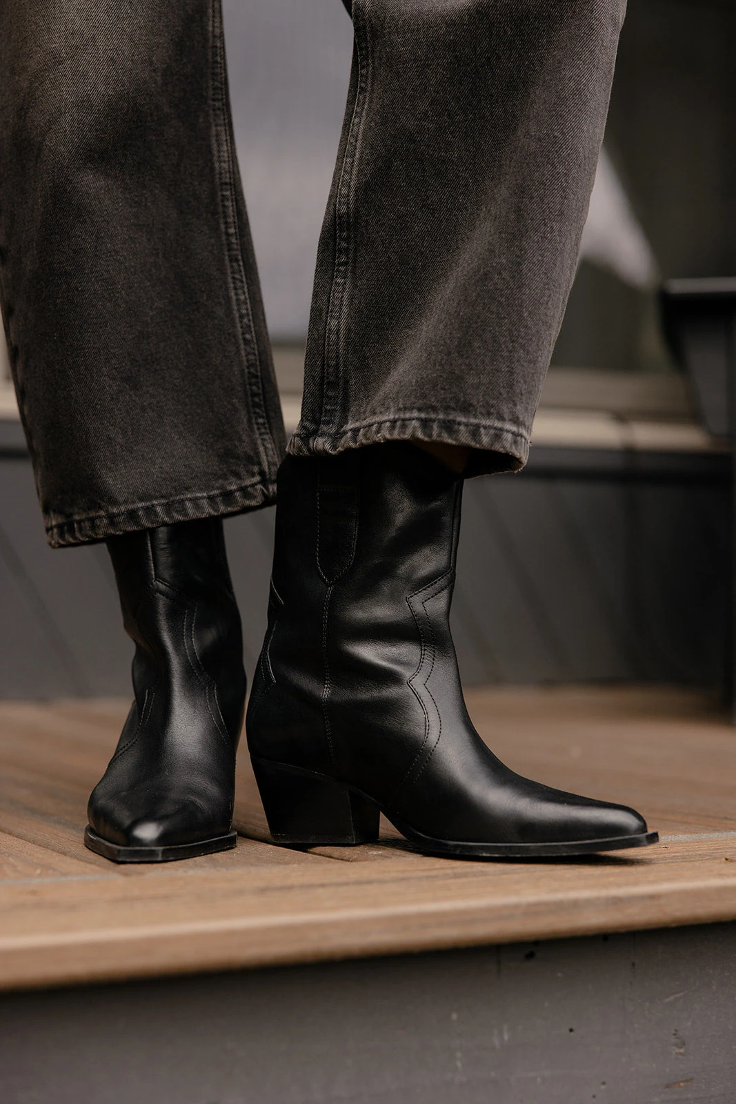 Free People Cat Nap Cowboy Boot - Leather Western Ankle Boots 4 Free People Cat Nap Cowboy Boot - Leather Western Ankle Boots - Image 2