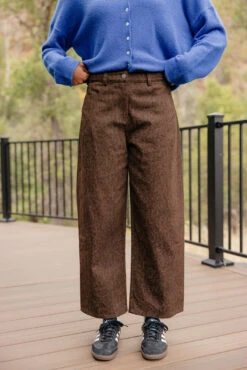 Leopard Print Wide-Leg Trousers with Relaxed Fit