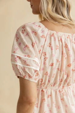 Women's Bubble Sleeve Dress with Elastic Waist and Pockets -ROOLEE FASHION SHOP 7W4A0920 cf7dc75d 33a2 4f5d 8e6f cffcd2498323