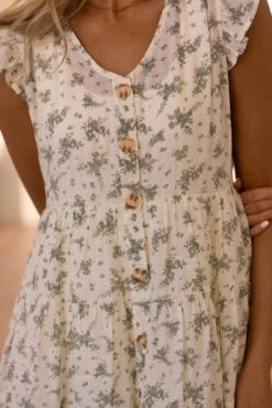 Floral Flutter Sleeve Tiered Button Down Dress 14 Floral Flutter Sleeve Tiered Button Down Dress -ROOLEE FASHION SHOP 7W4A1010 9b16176d 60b6 48c5 afac 7012360c98f2