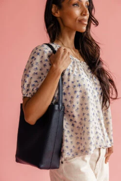 Harper Classic Tote: Premium Vegan Leather Everyday Handbag -ROOLEE FASHION SHOP 7W4A1036 03c3a18d df4a 4b31 a114 384f002bb99c