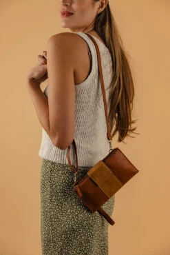 Colorblock Wallet Crossbody - Camryn Vegan Leather 3-in-1 Bag -ROOLEE FASHION SHOP 7W4A1038