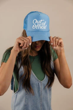 Out of Office Foam Trucker Hat - Breathable Mesh Snapback Cap -ROOLEE FASHION SHOP 7W4A1061 c19a991f c8d2 403f 9694 6622b789844f