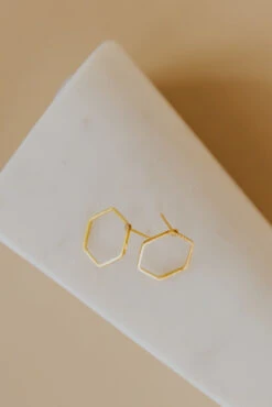 ROOLEE Baylor Geometric Hexagon Earrings -ROOLEE FASHION SHOP 7W4A1196