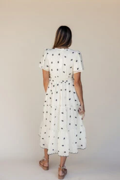 Gemma Embroidered Dress - Elegant Flutter Sleeve Nursing Friendly Dress -ROOLEE FASHION SHOP 7W4A1217 2503d88e ec5b 4eff b60c 4a2e7cad82c2