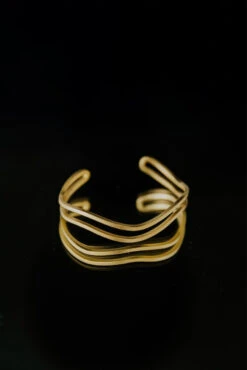 ROOLEE Bet On It 14KT Gold Plated Wave Bracelet