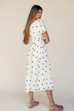 Gemma Embroidered Dress - Elegant Flutter Sleeve Nursing Friendly Dress -ROOLEE FASHION SHOP 7W4A1285 92dcbdca 9b4c 471a 878d c6bd5a6231ca