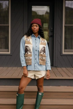 Southwestern Patterned Knit Vest - Tan Zip-Up Western Layering Piece -ROOLEE FASHION SHOP 7W4A1288 8ccc19bc 6e9c 4545 8c60 0dda4f4c0bf9