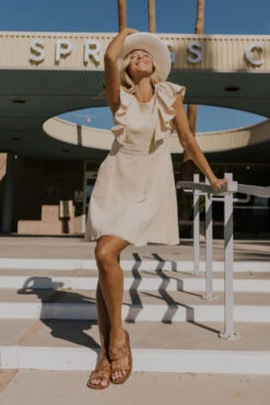 Nursing Friendly Ruffle Midi Dress with Pockets and Hidden Zippers