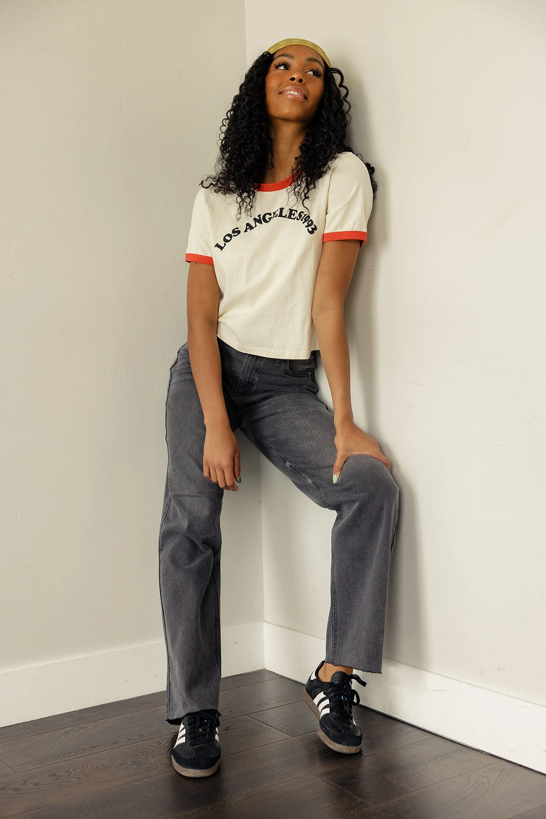 High Rise Wide Leg Jeans with Raw Hem - Sabine Denim 4 High Rise Wide Leg Jeans with Raw Hem - Sabine Denim - Image 2