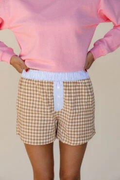 Brittan Gingham Boxers -ROOLEE FASHION SHOP 7W4A1532