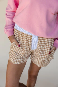 Brittan Gingham Boxers -ROOLEE FASHION SHOP 7W4A1569