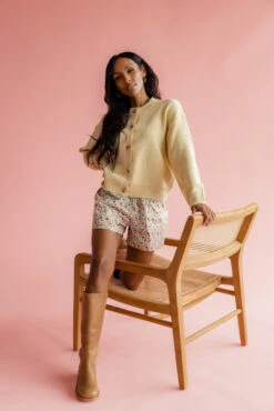 Floral Print Loungewear Boxers with Pockets and Elastic Waist -ROOLEE FASHION SHOP 7W4A1690 1af656c1 6f16 405c 8ba6 4dc131d4c829