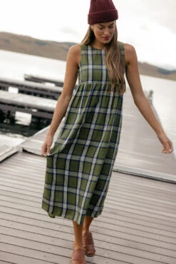 Dockside Plaid Midi -ROOLEE FASHION SHOP 7W4A1741