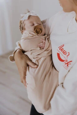 Newborn Baby Bundle: 3-Piece Knotted Gown, Swaddle & Hat Set -ROOLEE FASHION SHOP 7W4A1856 583e823c 5c75 43b9 a7ba cc59ba0139db