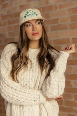 Montauk Snapback Baseball Cap - Flat Brim Cotton Summer Hat -ROOLEE FASHION SHOP 7W4A1887