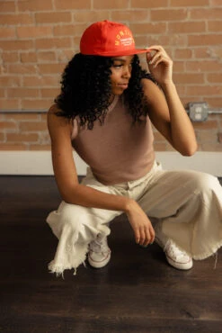 Montauk Snapback Baseball Cap - Flat Brim Cotton Summer Hat -ROOLEE FASHION SHOP 7W4A2049