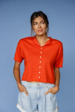 The Essential Short Sleeve Cardi 26 The Essential Short Sleeve Cardi -ROOLEE FASHION SHOP 7W4A2280