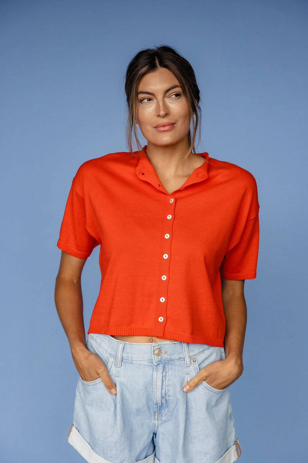 The Essential Short Sleeve Cardi 12 The Essential Short Sleeve Cardi - Image 10