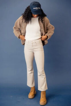 Hyrum High Rise Flare Leg Pants with Raw Hem -ROOLEE FASHION SHOP 7W4A2452 694beae5 f252 45e6 96a0 39ba9265590c