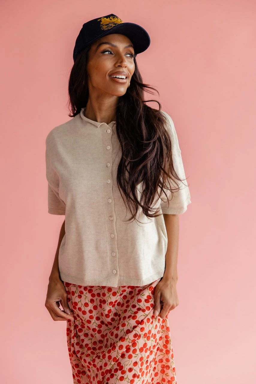 The Essential Short Sleeve Cardi 6 The Essential Short Sleeve Cardi - Image 4