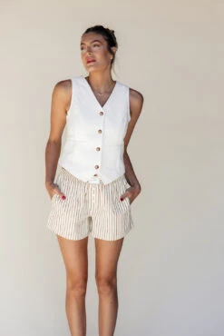 Striped Boxer Shorts for Women with Oversized Pockets -ROOLEE FASHION SHOP 7W4A2570 3bfa56cb 8180 4bd8 ae4f c6cfe3b1ec98