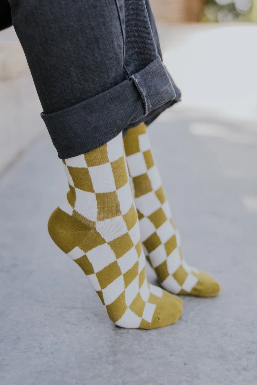 ROOLEE Aldrin Sock Pack: 3-Pack Checkered & Smiley Face Crew Socks 5 ROOLEE Aldrin Sock Pack: 3-Pack Checkered & Smiley Face Crew Socks - Image 3
