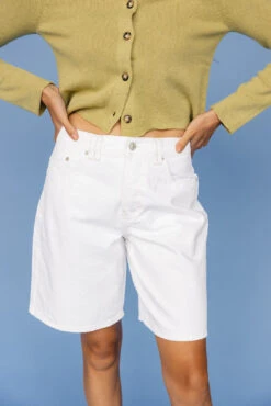 Free People Montana White Denim Bermuda Shorts -ROOLEE FASHION SHOP 7W4A2660 0caed03d bc61 43eb 9f5b 9aa4be899df9