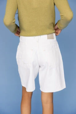 Free People Montana White Denim Bermuda Shorts -ROOLEE FASHION SHOP 7W4A2664 0328a3b7 7699 487d 8d43 15eccf903f37