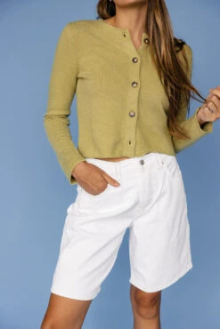 Free People Montana White Denim Bermuda Shorts -ROOLEE FASHION SHOP 7W4A2678 af22b71f cbf8 4f42 b0b4 886937f00c20