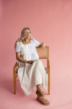 Patchwork Boho Midi Dress with Pockets - Vibrant Tika Style -ROOLEE FASHION SHOP 7W4A2693 d9d4da9f a0d0 4abf aa1f b858584e83f3