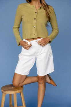 Free People Montana White Denim Bermuda Shorts -ROOLEE FASHION SHOP 7W4A2694 1490f77e 761a 49ab b33c d5a5f4bbbb73