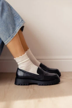 Hutch Lug Sole Loafers: Modern Preppy Platform Shoes -ROOLEE FASHION SHOP 7W4A2767 6d1a5608 1b5b 48b4 804d 6e5704865ea1