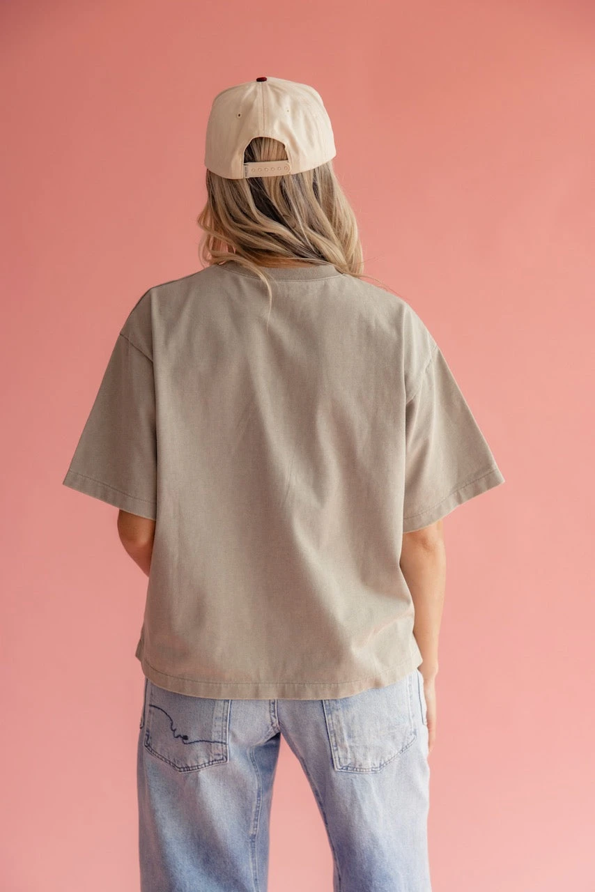 Layla Oversized Relaxed Pocket Tee with Side Slits 5 Layla Oversized Relaxed Pocket Tee with Side Slits - Image 3