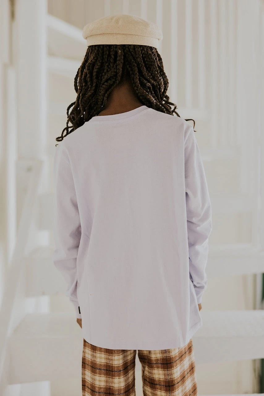 Vans Kids Center Chest Long Sleeve BFF Tee - Glitter Logo Graphic 7 Vans Kids Center Chest Long Sleeve BFF Tee - Glitter Logo Graphic - Image 5