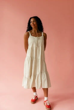 Gingham Tiered Tank Dress with Pockets - Brooke Summer Collection -ROOLEE FASHION SHOP 7W4A3256