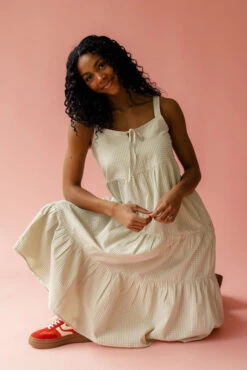Gingham Tiered Tank Dress with Pockets - Brooke Summer Collection