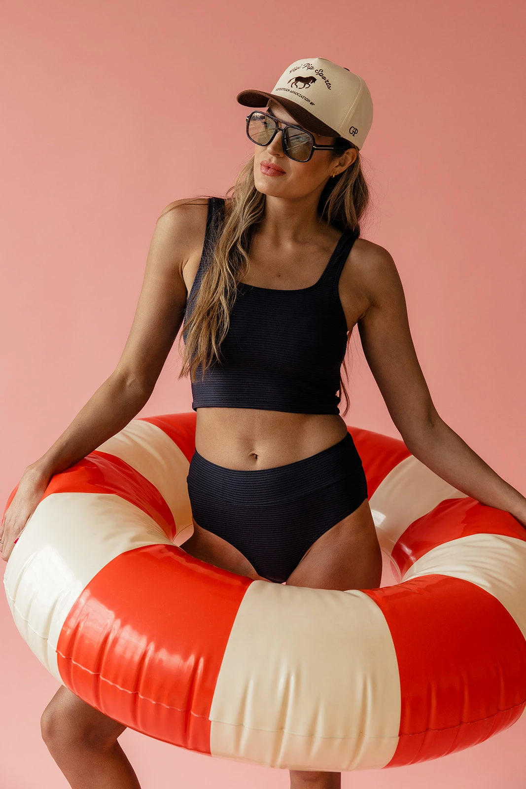 Black Flat Rib Mid Rise Bottom 3 Black Flat Rib Mid Rise Bottom