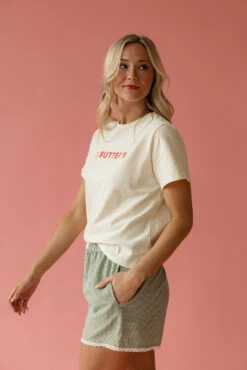 Gingham Loungewear Boxer Shorts with Pockets - Comfortable Sleep Shorts -ROOLEE FASHION SHOP 7W4A3575