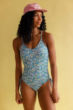 Salton Tied One Piece - Supportive Recycled Fabric Swimsuit -ROOLEE FASHION SHOP 7W4A3703 de964499 61d3 4914 bf6b 4c163d1695b9