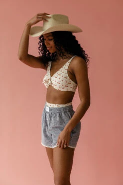 Gingham Loungewear Boxer Shorts with Pockets - Comfortable Sleep Shorts -ROOLEE FASHION SHOP 7W4A3862 bbf52a40 9a4e 4cf9 8a82 11837df57fe4