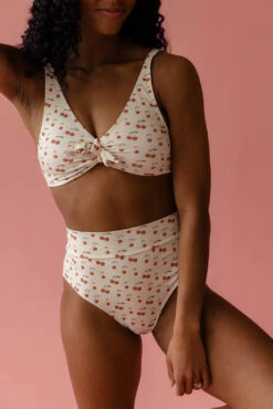 High Rise Micro-Ribbed Bikini Bottoms - Margot Cherry Print -ROOLEE FASHION SHOP 7W4A3964 25b5c570 fb8f 4d82 94a0 75be3c6f597b