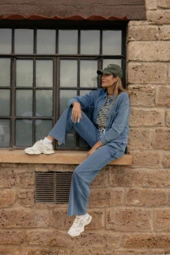 Terry Lined Wide Leg Relaxed Lounge Pants with Drawstring -ROOLEE FASHION SHOP 7W4A3991 1