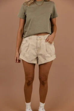 Free People Danni High-Rise Cuffed Shorts -ROOLEE FASHION SHOP 7W4A4059