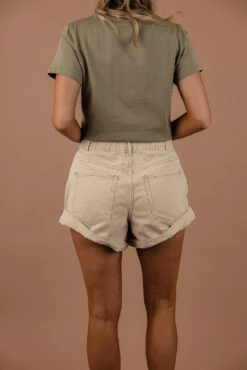 Free People Danni High-Rise Cuffed Shorts -ROOLEE FASHION SHOP 7W4A4062