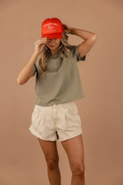 Free People Danni High-Rise Cuffed Shorts -ROOLEE FASHION SHOP 7W4A4076